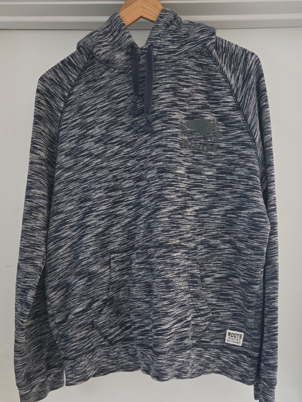 Roots Canada Blue Pullover Hoodie M